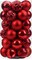 Hanging Decorations Set for Xmas Tree Garland Ornaments (Red, 2.36''/60mm)